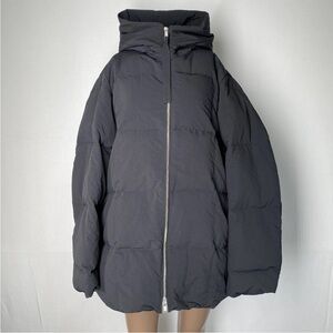 Jil Sander Black Quilted Puffer Jacket